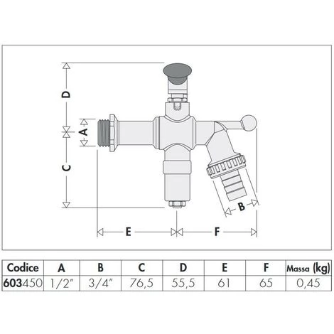 Robinet De Jardin Boule Avec Sécurité Antigel Caleffi 603450 | Chromé - Chromé 4 Robinet De Jardin Boule Avec Sécurité Antigel Caleffi 603450 | Chromé - Chromé – Image 2