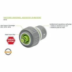 AROZ Raccord Automatique Bi-matière Aquastop Ø12-Ø15mm -Promos Raccord d'arrosage Magasin 11995844 3
