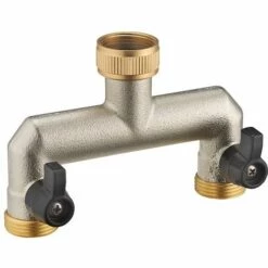 AROZ Nez De Robinet Double Droit Selecteur Femelle 3/4' Mâle 3/4'