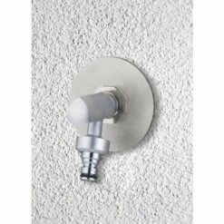 AROZ Robinet Design 1/4 De Tour Chrome Satin Mâle 1/2' Nez Automatique -Promos Raccord d'arrosage Magasin 11995921 5