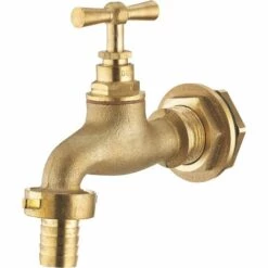 AROZ Kit Cuve Plastique Raccord Traversee Cuve Mâle 3/4'' + Robinet Clapet Mâle 1/2'