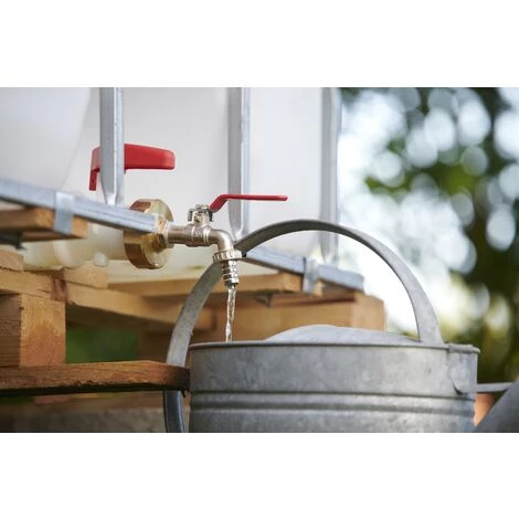 AROZ Kit Cuve 1000l Raccord Laiton S60-femelle 3/4'' + Robinet 1/4 De Tour Mâle 3/4'' 4 AROZ Kit Cuve 1000l Raccord Laiton S60-femelle 3/4'' + Robinet 1/4 De Tour Mâle 3/4'' – Image 2