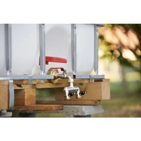 AROZ Kit Cuve 1000l Raccord Laiton S60-femelle 3/4'' + Robinet 1/4 De Tour Mâle 3/4'' 6 AROZ Kit Cuve 1000l Raccord Laiton S60-femelle 3/4'' + Robinet 1/4 De Tour Mâle 3/4'' – Image 4