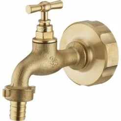 AROZ Kit Cuve 1000l Raccord Laiton S60-femelle 3/4'' + Robinet Clapet Mâle 3/4''