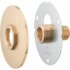 AROZ Platine De Fixation Robinet Exterieur à Visser + Platine Finition Brute