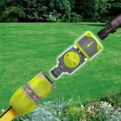 Raccord Automatique Avec Vanne Rapide Jardibric -Promos Raccord d'arrosage Magasin 18467065 2