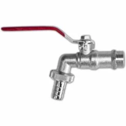 LEM SELECT Robinet Nickelé 1/4 De Tour Fileté 3/4 ", GZ 1", Pour Tuyau D'arrosage 3/4 "