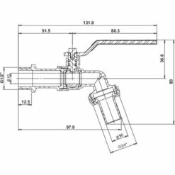 SOMATHERM FOR YOU Robinet De Puisage à Sphère - Poignée Plate - Mâle 1/2" - Raccord Au Nez 3/4 - Nickelé -Promos Raccord d'arrosage Magasin 20135907 4