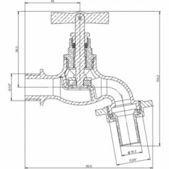 SOMATHERM FOR YOU Robinet De Puisage à Potence Brut - Mâle 1/2" - Raccord Au Nez 3/4 - Brossé -Promos Raccord d'arrosage Magasin 20135935 4
