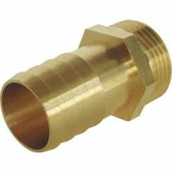 SOMATHERM FOR YOU Raccord Cannelé Droit - Mâle 3/4" Pour Tuyau D'arrosage Ø19mm - BRUT