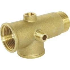 SOMATHERM FOR YOU Raccord 5 Voies En Laiton, Male - Femelle - Femelle 26/34 - Nickelé