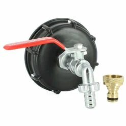 MULTICUVES Raccord Cuve S100X8 - Robinet Laiton Chromé 15 Mm + Nez 20x27