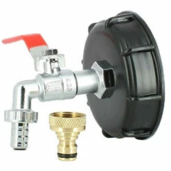 MULTICUVES Raccord Cuve S100X8 - Robinet Laiton Chromé 15 Mm + Nez 20x27 -Promos Raccord d'arrosage Magasin 21633304 4