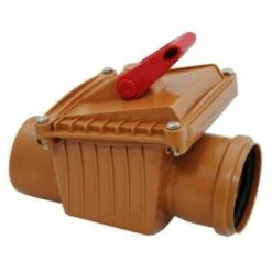 CAPRICORN CLAPET ANTI RETOUR Ø 100 F/F AVEC COULISSE 100, PROTEGE DES REMONTEES D'ODEURS ET DE NUISIBLES, ANTI REFLUX