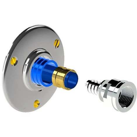 ANQUIER Applique Robinet De Jardin APLIC'EASY Nickelée PER Glissement Ø16 3 ANQUIER Applique Robinet De Jardin APLIC'EASY Nickelée PER Glissement Ø16