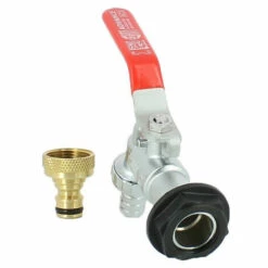 MULTICUVES Robinet Laiton Chromé 15 Mm + Nez 20X27 Pour Récupérateur Eau -Promos Raccord d'arrosage Magasin 24499241 3