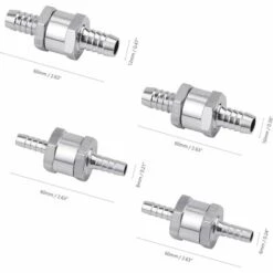 BRIDAY Set De 4 Clapet Anti-retour Gasoil 6/8/10/12mm, Valve à Carburant En Alliage D'aluminium Avec Flèche Pour Pour Essence Diesel Voiture Bateau Moto 10 BRIDAY Set De 4 Clapet Anti-retour Gasoil 6/8/10/12mm, Valve à Carburant En Alliage D'aluminium Avec Flèche Pour Pour Essence Diesel Voiture Bateau Moto -Promos Raccord d'arrosage Magasin 29601039 4