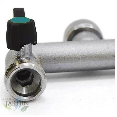 SUINGA Robinet De Jardin En Laiton Derivation 2 Sortie 3/4" Femelle X 3/4" Mâle 6 SUINGA Robinet De Jardin En Laiton Derivation 2 Sortie 3/4" Femelle X 3/4" Mâle – Image 4