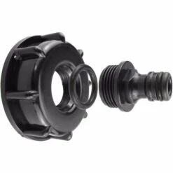 LITZEE 1 Pc Raccord/Bouchon Mamelon Raccord Rapide Et Joints,pour Cuve 1000 Litres IBC,S60x6 -Promos Raccord d'arrosage Magasin 33252708 5