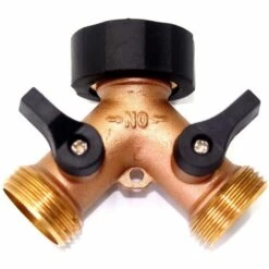 THSINDE Femelle En Laiton 3/4" 2 Way Jardin Robinet Tuyau Robinet Y Connecteur D'irrigation Vanne Eau Splitter Connecteurs 1pcs