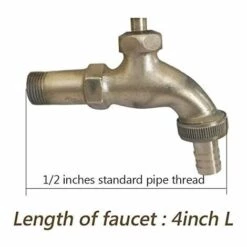 BRIDAY Robinet De Jardin Extérieur Décoratif Robinet De Tuyau D'eau En Laiton Rétro Fixé Au Mur Pour Tuyau De 1/2 "pouces, Dauphin -Promos Raccord d'arrosage Magasin 34853889 3