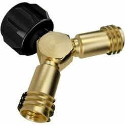 BRIDAY Répartiteur En Y Pour Réservoir De Propane, Adaptateur De Propane, Valve à 2 Voies Pour Une Bouteille De Gaz LP De 20 Lb Reliant 2 Appareils, Un Barbecue, Un Appareil De Chauffage, Des Poêles Et Plus Encore -Promos Raccord d'arrosage Magasin 35561696 5