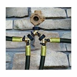 AIDUCHO Répartiteur Séparateur De Tuyau 2 Sorties, Distributeur Raccord D'arrosage Connecteur Prolongateur Adaptateur à Robinet Nez De Robinet Y Sélecteur Pour Jardin Serre Potager Pelouse #2 -Promos Raccord d'arrosage Magasin 36739075 5