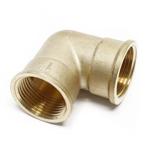 WILTEC Coude 90° En Laiton Avec Filetage Femelle 2x 24,66mm (3/4") Pour Le Raccordement Des Tuyaux 5 WILTEC Coude 90° En Laiton Avec Filetage Femelle 2x 24,66mm (3/4") Pour Le Raccordement Des Tuyaux – Image 3