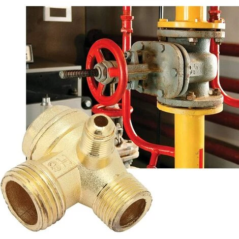 TRIOMPHE Clapet Anti-retour De Compresseur D'air à 3 Ports, Valve De Compresseur D'air, Clapet Anti-retour Unidirectionnel à Trois Voies Clapet Anti-retour En Laiton Pour Connecter Les Raccords De Tuyauterie 5 TRIOMPHE Clapet Anti-retour De Compresseur D'air à 3 Ports, Valve De Compresseur D'air, Clapet Anti-retour Unidirectionnel à Trois Voies Clapet Anti-retour En Laiton Pour Connecter Les Raccords De Tuyauterie – Image 3