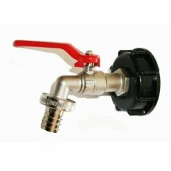 Robinet En Laiton Avec Raccord (S60X6) Pour Cuve IBC - Jardiboutique