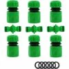 GUAZHUNIFR Raccord Tuyau D'Arrosage,Connecteur Arrosage Accessoires De Tuyau (6 Raccord De Tuyau Rapide, 3 Raccord Mâle Double), Kit De Connexion Rapide Et Facile. 1 GUAZHUNIFR Raccord Tuyau D'Arrosage,Connecteur Arrosage Accessoires De Tuyau (6 Raccord De Tuyau Rapide, 3 Raccord Mâle Double), Kit De Connexion Rapide Et Facile. -Promos Raccord d'arrosage Magasin 41577394 1