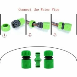 GUAZHUNIFR Raccord Tuyau D'Arrosage,Connecteur Arrosage Accessoires De Tuyau (6 Raccord De Tuyau Rapide, 3 Raccord Mâle Double), Kit De Connexion Rapide Et Facile. -Promos Raccord d'arrosage Magasin 41577394 3