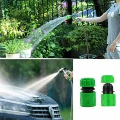 GUAZHUNIFR Raccord Tuyau D'Arrosage,Connecteur Arrosage Accessoires De Tuyau (6 Raccord De Tuyau Rapide, 3 Raccord Mâle Double), Kit De Connexion Rapide Et Facile. -Promos Raccord d'arrosage Magasin 41577394 4