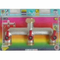 Robinet De Jardin 3 Voies 3/4'X3/4' Triple S&M 550256