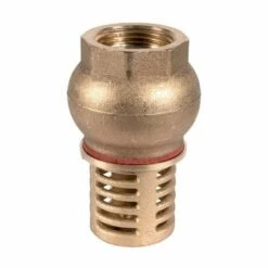 ECOLANDS Clapet De Pied De Crépine Vertical Laiton L 50 Ø 1'' H 80