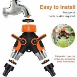HIASDFLS Inverseur De Tuyau D'Arrosage Arrosage De Jardin Extérieur Inverseur De Robinet À Deux Voies 9 HIASDFLS Inverseur De Tuyau D'Arrosage Arrosage De Jardin Extérieur Inverseur De Robinet À Deux Voies -Promos Raccord d'arrosage Magasin 42477566 3