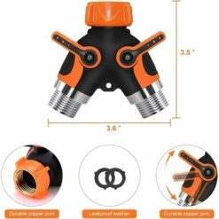 HIASDFLS Inverseur De Tuyau D'Arrosage Arrosage De Jardin Extérieur Inverseur De Robinet À Deux Voies 10 HIASDFLS Inverseur De Tuyau D'Arrosage Arrosage De Jardin Extérieur Inverseur De Robinet À Deux Voies -Promos Raccord d'arrosage Magasin 42477566 4