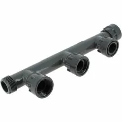 BRICO CONCEPT Collecteur PVC DURA Union Démontable 3 Sorties Femelle 1"