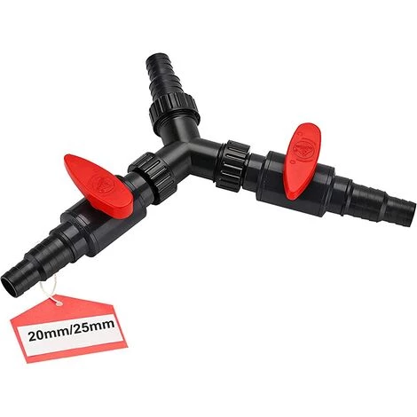 TANABATA Y-Distributeur 20/25mm(3/4 1") Y Tuyau Pour Tuyauterie Connecteur Pour Pompe De Bassin Tuyau D'arrosage Et Les Cours D'eau 3 TANABATA Y-Distributeur 20/25mm(3/4 1") Y Tuyau Pour Tuyauterie Connecteur Pour Pompe De Bassin Tuyau D'arrosage Et Les Cours D'eau