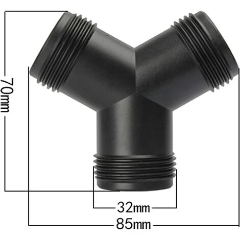 TANABATA Y-Distributeur 20/25mm(3/4 1") Y Tuyau Pour Tuyauterie Connecteur Pour Pompe De Bassin Tuyau D'arrosage Et Les Cours D'eau 5 TANABATA Y-Distributeur 20/25mm(3/4 1") Y Tuyau Pour Tuyauterie Connecteur Pour Pompe De Bassin Tuyau D'arrosage Et Les Cours D'eau – Image 3