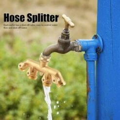 ELLE Distributeur De Tuyau (4 Voies), Adaptateur De Tuyau D'Arrosage En Laiton Adaptateur Diviseur à Quatre Voies Robinet à Tournant Sphérique Connecteur De Robinet -Promos Raccord d'arrosage Magasin 48539546 5