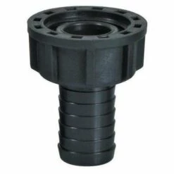 RIBIMEX Raccord Droit Cannelé à écrou Tournant 1''/25mm Plastique