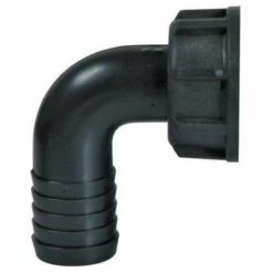 RIBIMEX Raccord Coudé Cannelé à écrou Tournant 1''/25mm Plastique