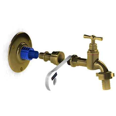 ANQUIER Applique Robinet De Jardin PER à Sertir Applic'easy Laiton Femelle Ø16-1/2" 3 ANQUIER Applique Robinet De Jardin PER à Sertir Applic'easy Laiton Femelle Ø16-1/2"