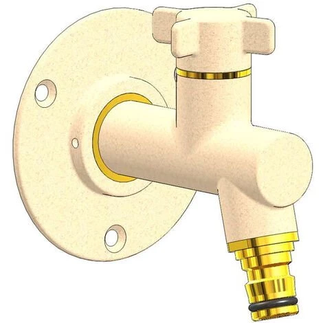 ANQUIER OSLO Robinet D'extérieur à Visser + Applique Sable Femelle 1/2" 3 ANQUIER OSLO Robinet D'extérieur à Visser + Applique Sable Femelle 1/2"