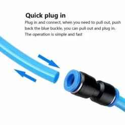 Connecteur Droit Pneumatique En Plastique Et Cuivre Raccord Rapide Air Push Connecteur à Poussoir Droit Raccords Connecter Rapides De Tuyau Pour Tube De Diamètre De 8mm,Irisfr,12Pcs -Promos Raccord d'arrosage Magasin 50942421 4