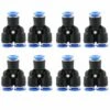 Pneumatique Raccords De Tuyau Raccord, Fixations Pneumatique Push Dans, Tuyau D'air Pneumatique Raccord, 1/4 Inch (6mm),Irisfr,8Pcs -Promos Raccord d'arrosage Magasin 50942740 1