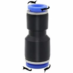 Connecteurs Pneumatiques Long En Laiton Et Plastique Raccords Rapides Pneumatiques Droits Pour Tube De Diamètre De 6mm Et 8mm,Irisfr,10 Pièces -Promos Raccord d'arrosage Magasin 50943442 2