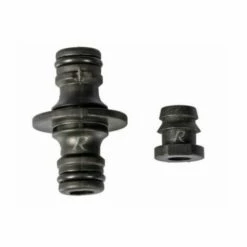 HELIOTRADE Lot De 1 Bouchon + 1 Raccord Rapide Pour Tuyau Arrosage 12 Mm