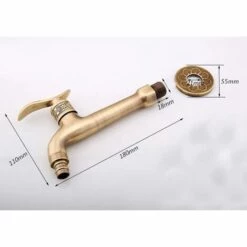 TINOR Robinet En Laiton Antique Avec Poignée à Levier, Laiton Aspect Ancien(G1/2) 9 TINOR Robinet En Laiton Antique Avec Poignée à Levier, Laiton Aspect Ancien(G1/2) -Promos Raccord d'arrosage Magasin 52692026 3